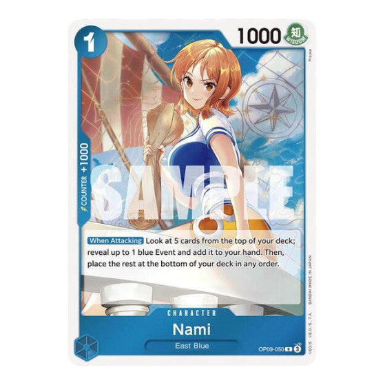 Nami (050) (OP09) #OP09-050 Rare Emperors in the New World One Piece Card Game: 2024