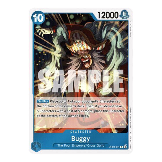 Buggy (051) (OP09) #OP09-051 Rare Emperors in the New World One Piece Card Game: 2024
