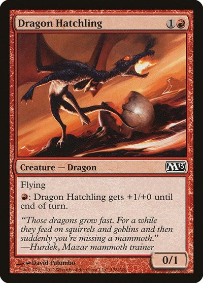 Dragon Hatchling (M13) #128 Common (Lightly Played) Magic 2013 (M13) Magic: The Gathering: 2012