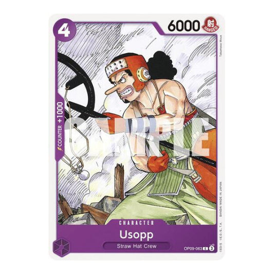 Usopp (063) (OP09) #OP09-063 Common (Near Mint) Emperors in the New World One Piece Card Game: 2024