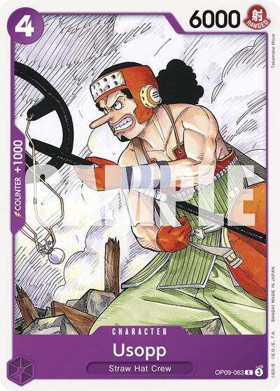 Usopp 063 (OP09) #OP09-063 Common (Near Mint) Emperors in the New World One Piece Card Game: 2024