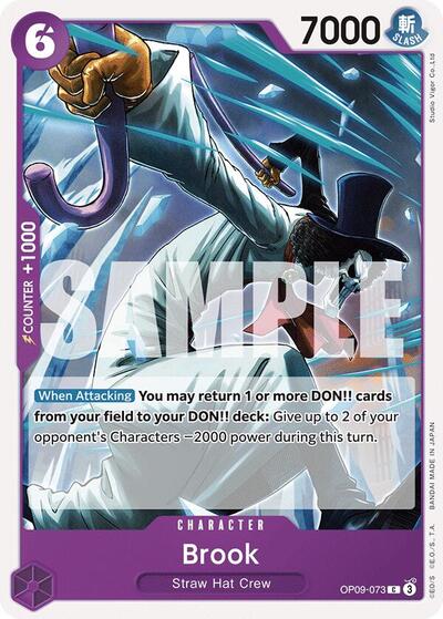 Brook 073 (OP09) #OP09-073 Common (Near Mint) Emperors in the New World One Piece Card Game: 2024