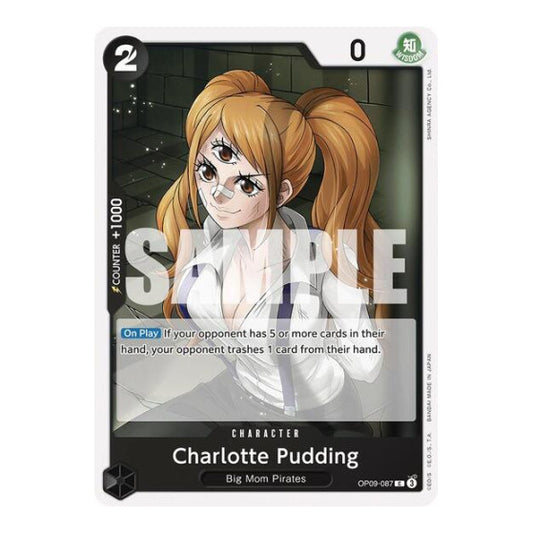 Charlotte Pudding (OP09) #OP09-087 Common (Near Mint) Emperors in the New World One Piece Card Game: 2024