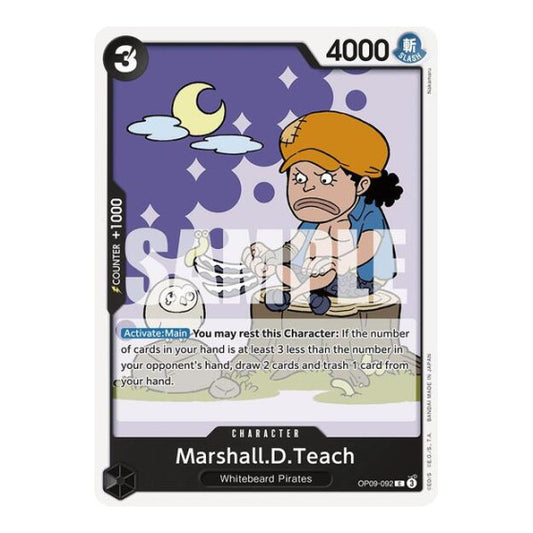 Marshall.D.Teach (092) (OP09) #OP09-092 Common (Near Mint) Emperors in the New World One Piece Card Game: 2024