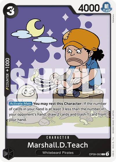MarshallDTeach 092 (OP09) #OP09-092 Common (Near Mint) Emperors in the New World One Piece Card Game: 2024