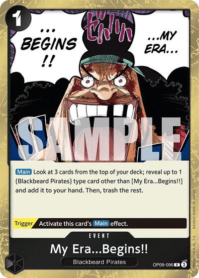 My EraBegins (OP09) #OP09-096 Rare (Foil Near Mint) Emperors in the New World One Piece Card Game: 2024
