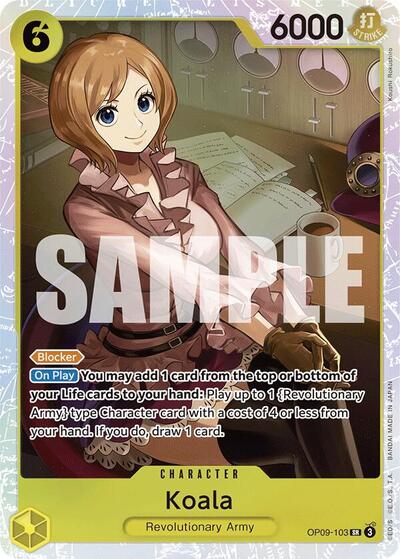 Koala (OP09) #OP09-103 Secret Rare (Foil Near Mint) Emperors in the New World One Piece Card Game: 2024