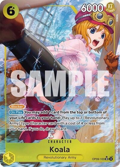 Koala Parallel (OP09) #OP09-103 Secret Rare (Foil Near Mint) Emperors in the New World One Piece Card Game: 2024