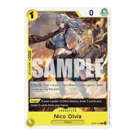 Nico Olvia (OP09) #OP09-106 Common (Near Mint) Emperors in the New World One Piece Card Game: 2024
