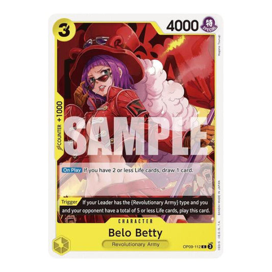 Belo Betty (OP09) #OP09-112 Common (Near Mint) Emperors in the New World One Piece Card Game: 2024