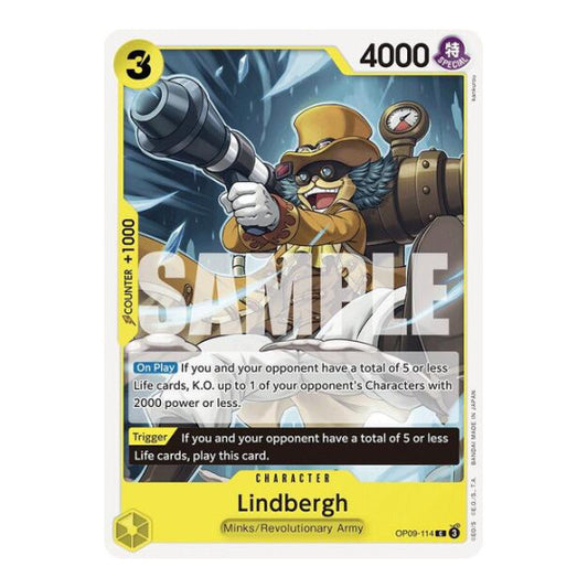 Lindbergh (OP09) #OP09-114 Common (Near Mint) Emperors in the New World One Piece Card Game: 2024