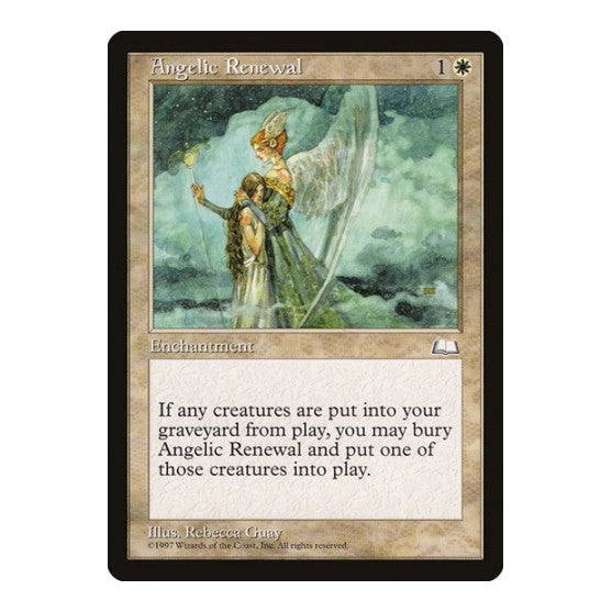Angelic Renewal (WTH) #4 Common (Moderately Played) Weatherlight Magic: The Gathering: 1997