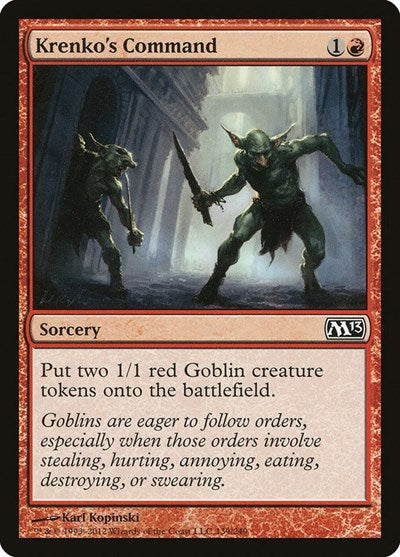 Krenkos Command (M13) #139 Common (Moderately Played) Magic 2013 (M13) Magic: The Gathering: 2012