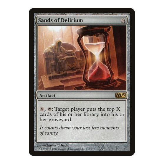 Sands of Delirium (M13) #216 Rare (Moderately Played) Magic 2013 (M13) Magic: The Gathering: 2012