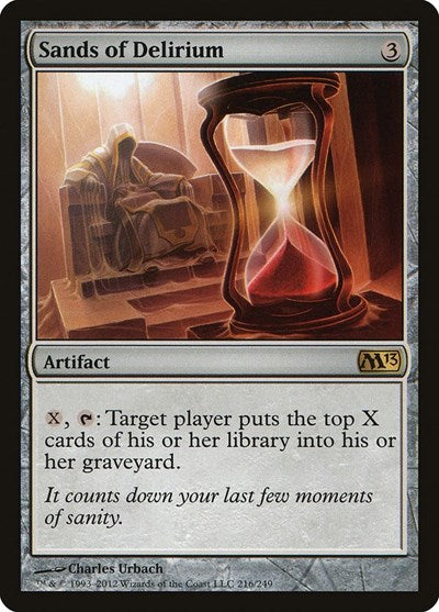 Sands of Delirium (M13) #216 Rare Magic 2013 (M13) Magic: The Gathering: 2012