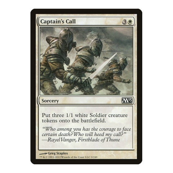 Captains Call (M13) #9 Common (Lightly Played) Magic 2013 (M13) Magic: The Gathering: 2012