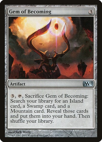 Gem of Becoming (M13) #205 Uncommon (Lightly Played) Magic 2013 (M13) Magic: The Gathering: 2012