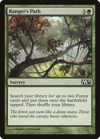 Rangers Path (M13) #186 Common (Lightly Played) Magic 2013 (M13) Magic: The Gathering: 2012