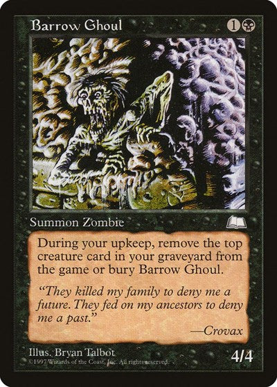 Barrow Ghoul (WTH) #61 Common (Lightly Played) Weatherlight Magic: The Gathering: 1997