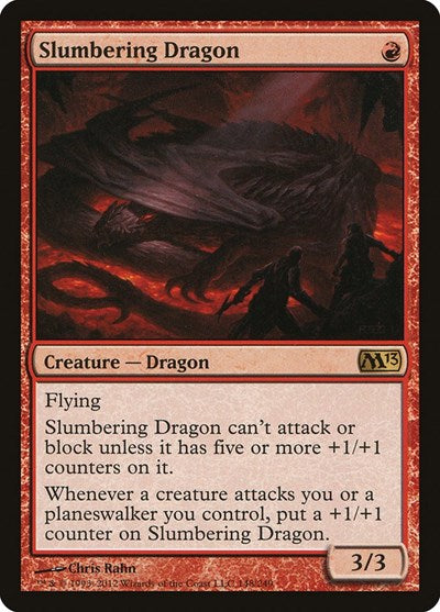 Slumbering Dragon (M13) #148 Rare (Moderately Played) Magic 2013 (M13) Magic: 2012