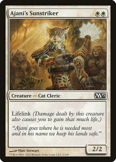 Ajanis Sunstriker (M13) #2 Common (Lightly Played) Magic 2013 (M13) Magic: 2012