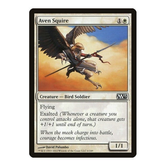 Aven Squire (M13) #6 Common (Lightly Played) Magic 2013 (M13) Magic: The Gathering: 2012