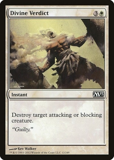Divine Verdict (M13) #12 Common (Moderately Played) Magic 2013 (M13) Magic: The Gathering: 2012
