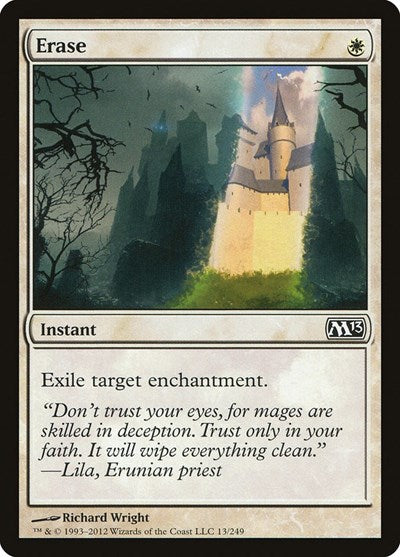 Erase (M13) #13 Common Magic 2013 (M13) Magic: The Gathering: 2012