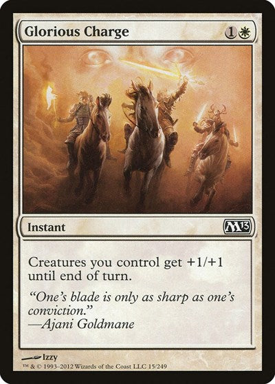 Glorious Charge (M13) #15 Common (Lightly Played) Magic 2013 (M13) Magic: The Gathering: 2012