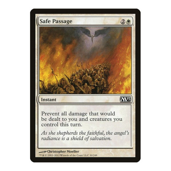 Safe Passage (M13) #30 Common (Lightly Played) Magic 2013 (M13) Magic: The Gathering: 2012