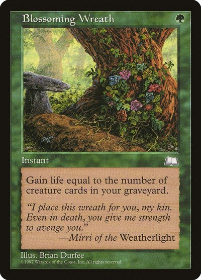 1997 Magic: Weatherlight (WTH) - Blossoming Wreath (#120, Common) (Lightly Played)