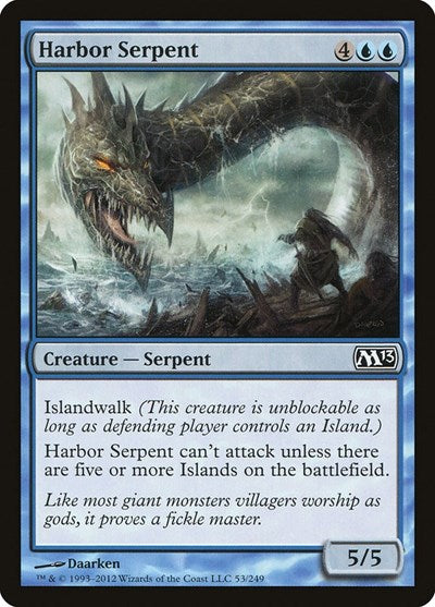 Harbor Serpent (M13) #53 Common (Lightly Played) Magic 2013 (M13) Magic: The Gathering: 2012