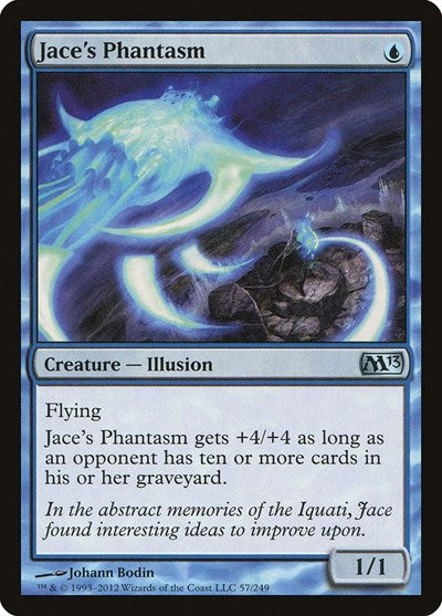 Jaces Phantasm (M13) #57 Uncommon (Moderately Played) Magic 2013 (M13) Magic: The Gathering: 2012