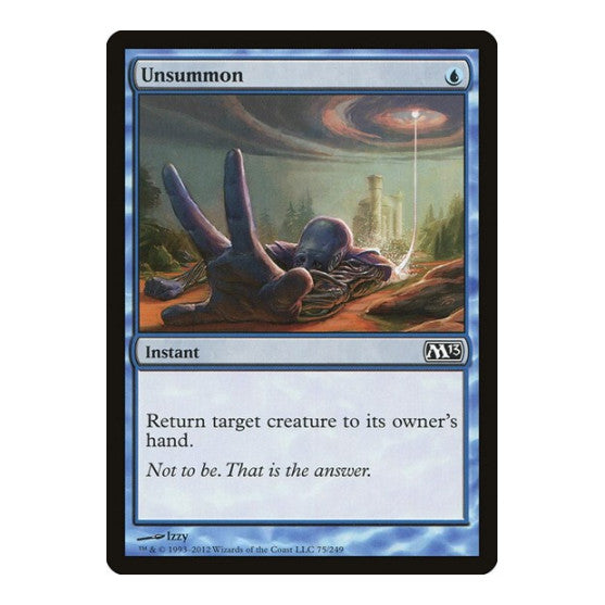 Unsummon (M13) #75 Common Magic 2013 (M13) Magic: The Gathering: 2012