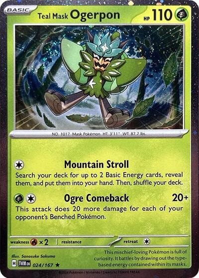 Teal Mask Ogerpon - 024/167 (Cosmos Holo) (MCAP) #024/167 Promo (Holofoil Lightly Played) Miscellaneous Cards & Products Pokemon: 2026