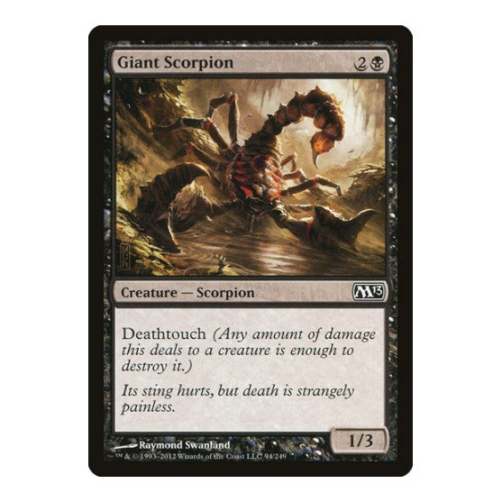 Giant Scorpion (M13) #94 Common (Lightly Played) Magic 2013 (M13) Magic: The Gathering: 2012