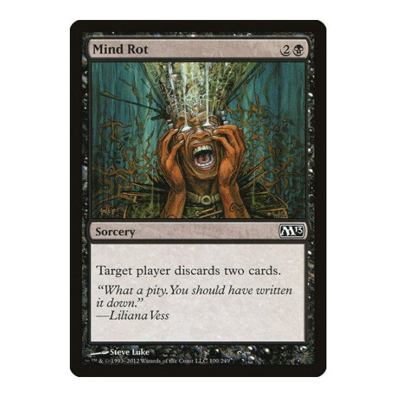 Mind Rot (M13) #100 Common (Lightly Played) Magic 2013 (M13) Magic: The Gathering: 2012
