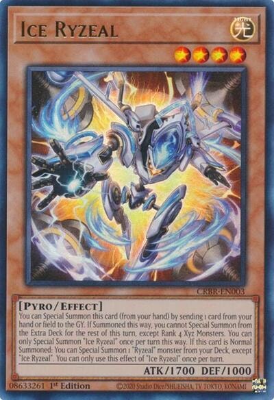 Ice Ryzeal (CRBR) #CRBR-EN003 Ultra Rare Crossover Breakers YuGiOh: 2024