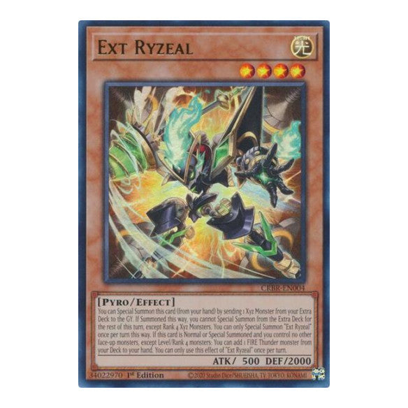 Ext Ryzeal (CRBR) #CRBR-EN004 Ultra Rare Crossover Breakers YuGiOh: 2024