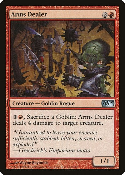 Arms Dealer (M13) #120 Uncommon (Lightly Played) Magic 2013 (M13) Magic: The Gathering: 2012