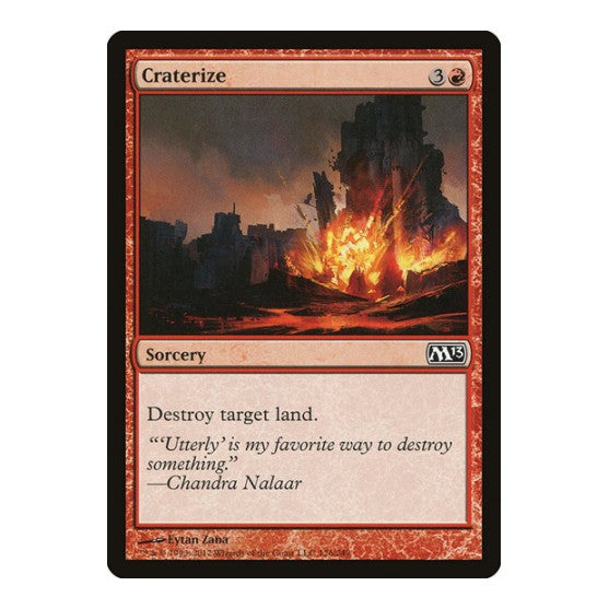 Craterize (M13) #126 Common (Lightly Played) Magic 2013 (M13) Magic: The Gathering: 2012