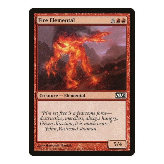 Fire Elemental (M13) #130 Common (Heavily Played) Magic 2013 (M13) Magic: The Gathering: 2012
