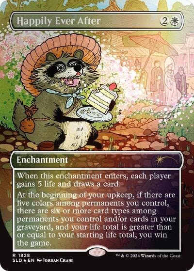Happily Ever After (1828) (Rainbow Foil) (SLD) #1828 Rare (Foil Near Mint) Secret Lair Drop Series Magic: The Gathering: 2026