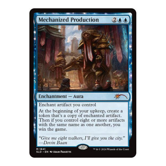 Mechanized Production (SLD) #1841 Mythic Rare (Lightly Played) Secret Lair Drop Series Magic: The Gathering: 2026
