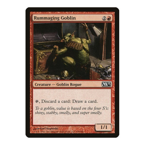 Rummaging Goblin (M13) #146 Common (Lightly Played) Magic 2013 (M13) Magic: The Gathering: 2012