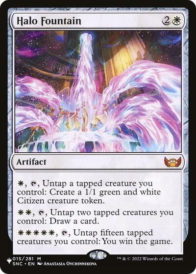 Halo Fountain (LIST) #SNC-15 Mythic Rare (Lightly Played) The List Reprints Magic: 2026