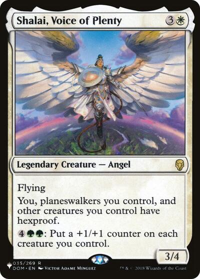Shalai Voice of Plenty (LIST) #DOM-35 Rare (Lightly Played) The List Reprints Magic: 2026