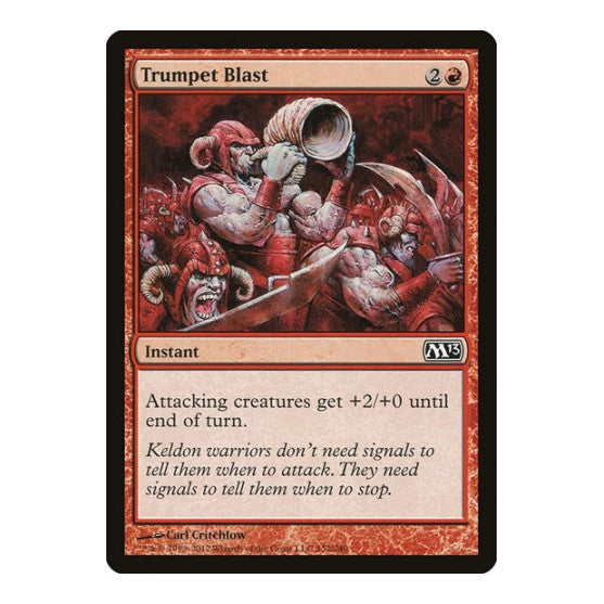 Trumpet Blast (M13) #152 Common (Lightly Played) Magic 2013 (M13) Magic: The Gathering: 2012