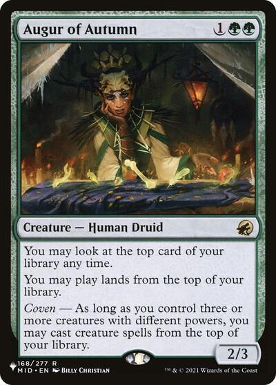 Augur of Autumn (LIST) #MID-168 Rare (Lightly Played) The List Reprints Magic: The Gathering: 2026