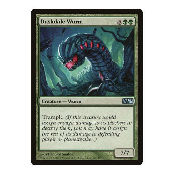 Duskdale Wurm (M13) #166 Uncommon (Lightly Played) Magic 2013 (M13) Magic: The Gathering: 2012